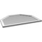 Ekena Millwork Octagonal Top Surface Mount PVC Gable Vent w/ 2"W x 1-1/2"P Brickmould Frame, 38"W x 28"H GVPOT38X2802SN - alternate 4